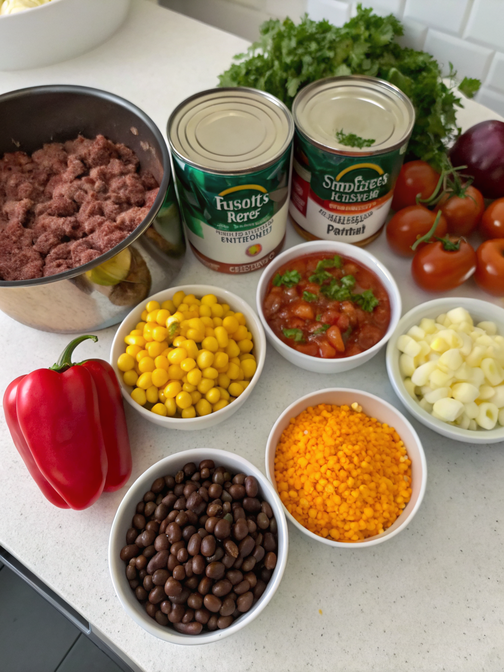 Taco Soup Recipe ingredients