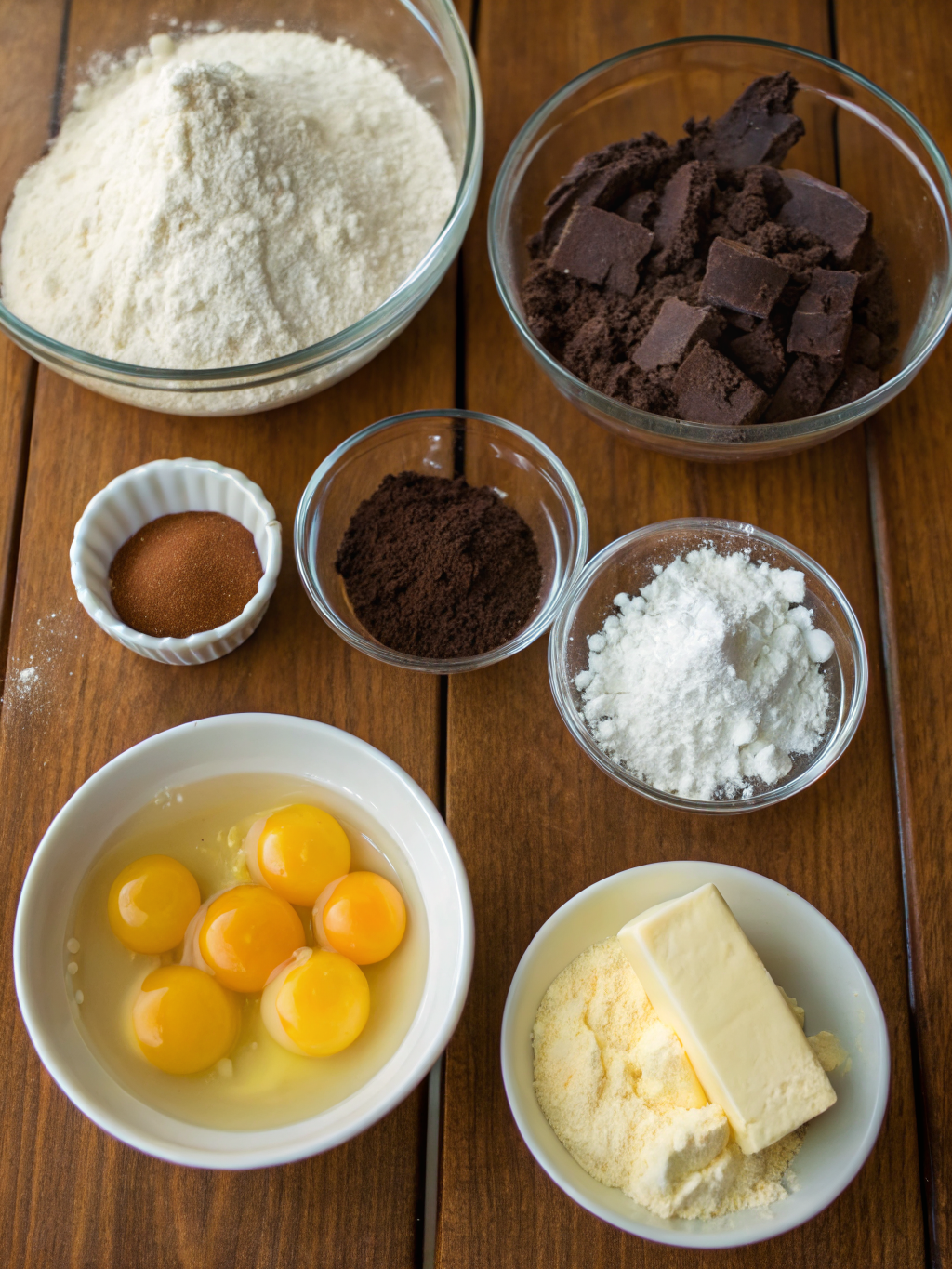 Chocolate Lava Cake ingredients