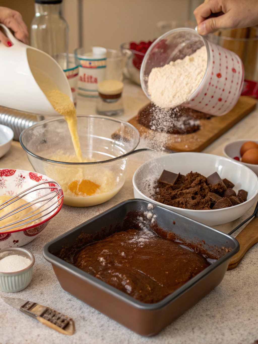 Brownie Recipe preparing steps