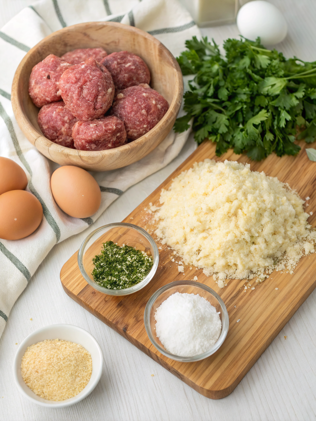 Homemade Meatballs ingredients
