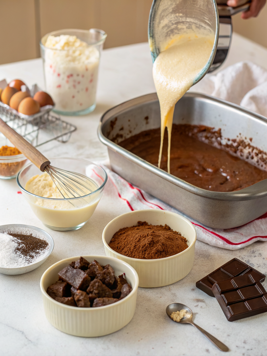 Brownie Recipe preparing steps