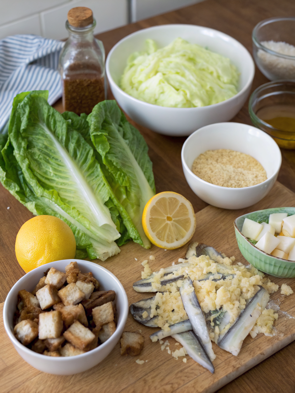 Caesar Salad Recipe ingredients