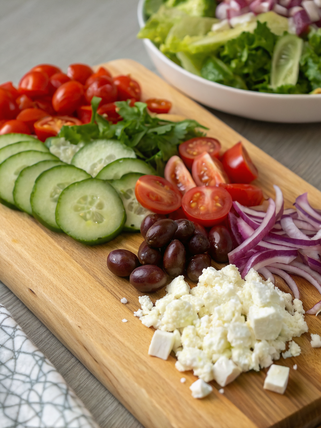 Greek Salad Recipe ingredients
